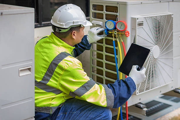 Professional Ac Installation technician working in Springville, VA